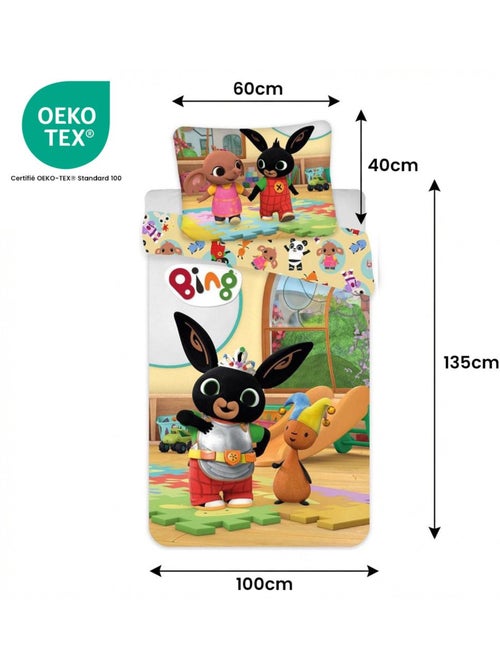 Completo letto per neonato Bing con Sula e Flop reversibile – 100% cotone - Kiabi