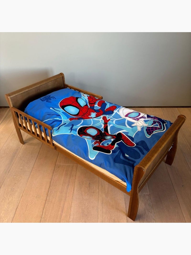 Completo letto per neonato Spider-Man con Spidey, Ghost-Spider e Spin reversibile – 100% cotone Blu - Kiabi