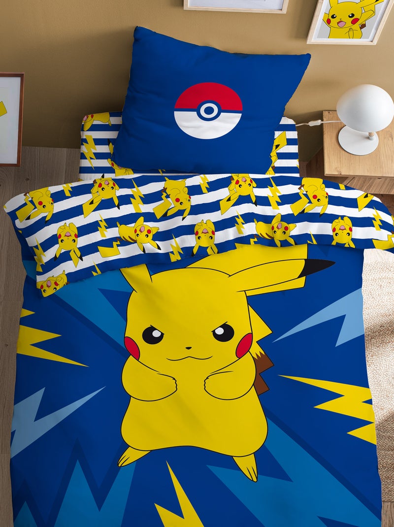 Completo letto 'Pokemon' - 1 piazza BLU - Kiabi