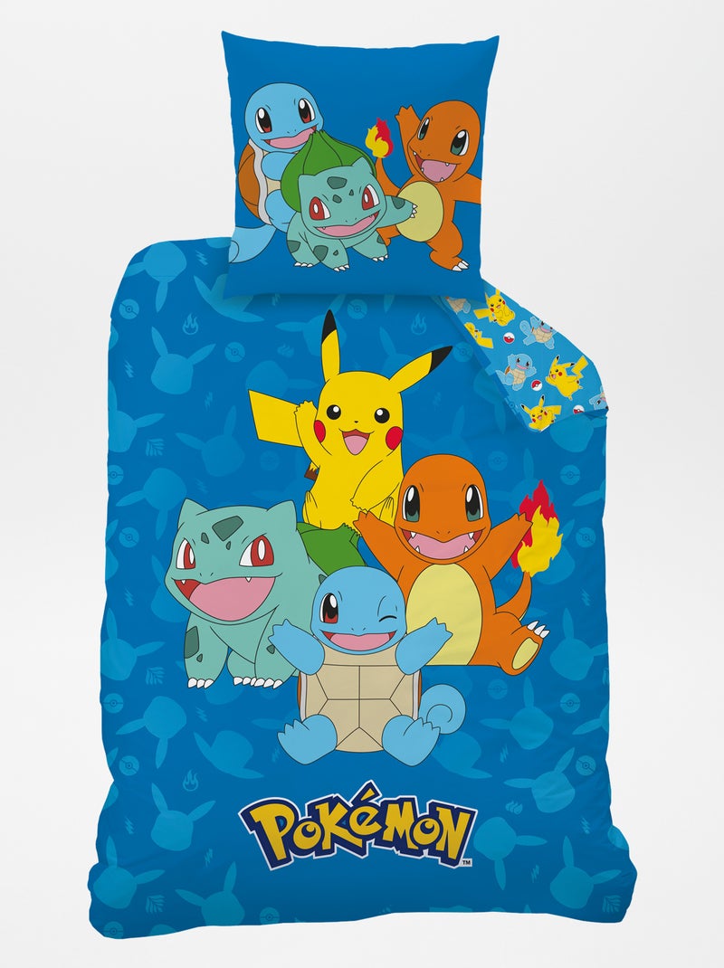 Completo letto 'Pokemon' - 1 piazza BLU - Kiabi