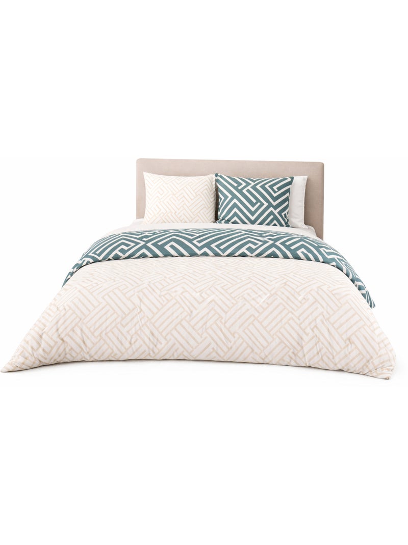 Completo letto reversibile Beige - Kiabi