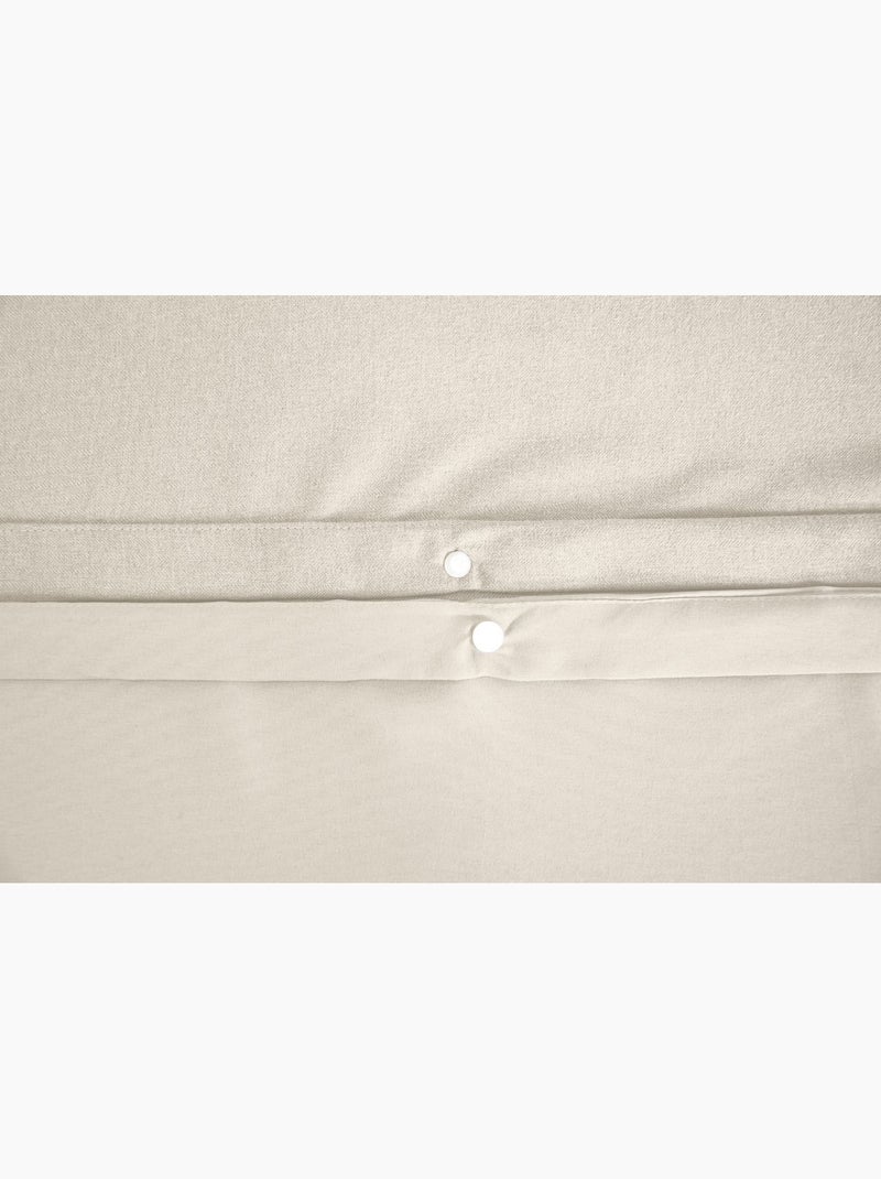 Completo letto sensazione flanella Beige - Kiabi
