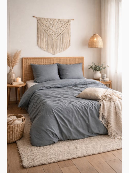 Completo letto sensazione flanella - Kiabi Completo letto sensazione flanella - Kiabi