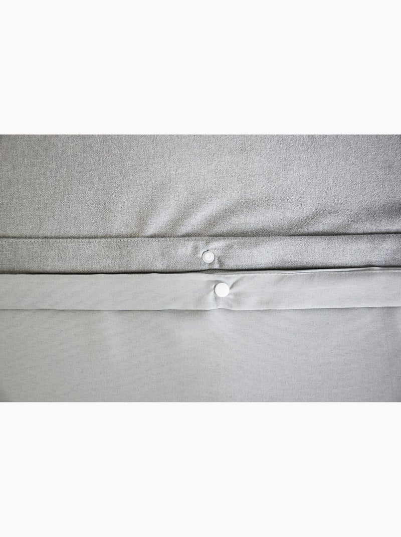 Completo letto sensazione flanella Grigio - Kiabi