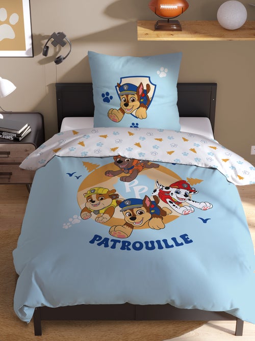 Completo letto singolo 2 pezzi \'Paw Patrol\': copripiumino + 1 federa - Kiabi