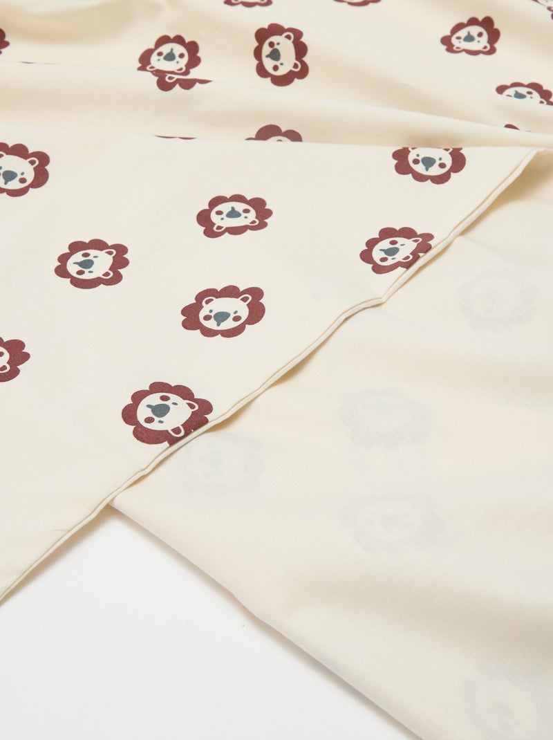 Completo letto singolo (80x120cm) - Kiabi Home Beige - Kiabi