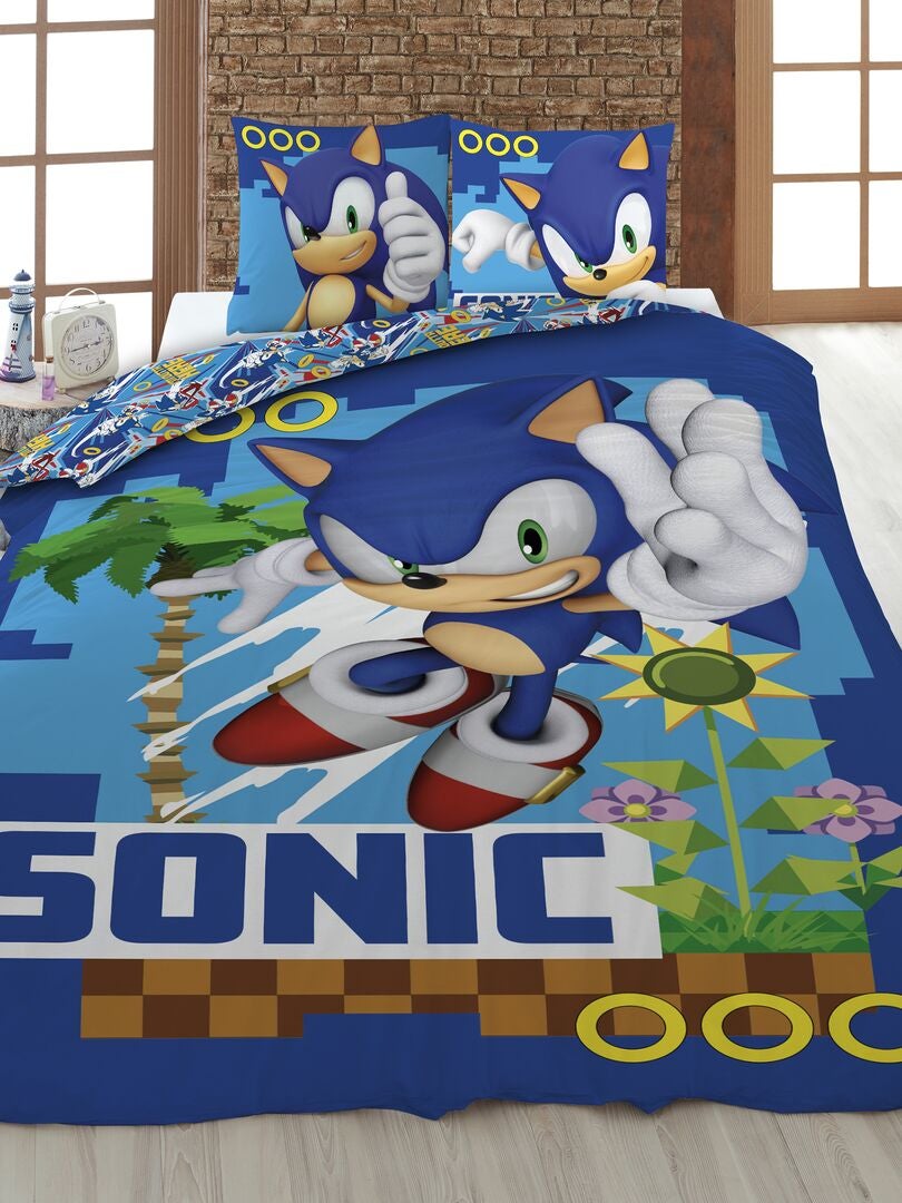 Completo letto 'Sonic' - 1 piazza blu - Kiabi
