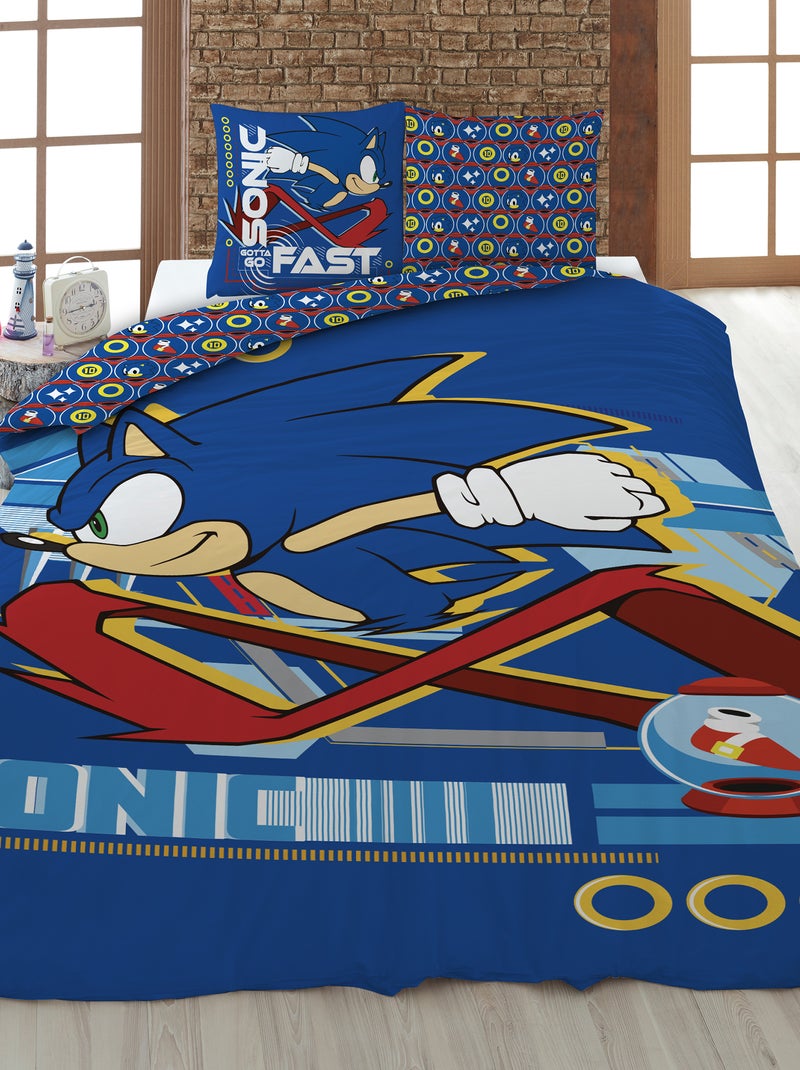 Completo letto 'Sonic' - 1 piazza blu - Kiabi