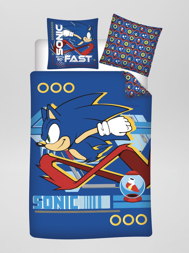 Completo letto 'Sonic' - 1 piazza blu - Kiabi