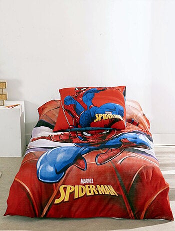 Completo Letto Spiderman per Bambini, 100% Cotone Oeko-Tex, Letto Singolo, MARVEL