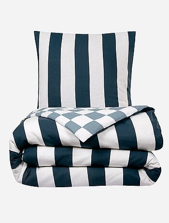 Completo letto stampa a scacchi - 2 piazze