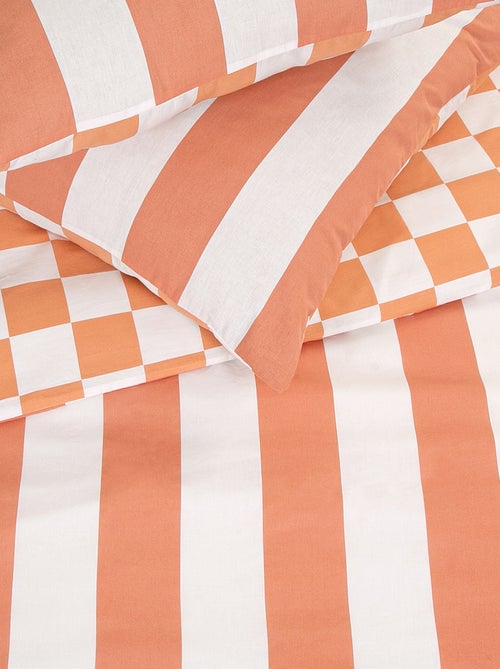 Completo letto stampa a scacchi - 2 piazze - Kiabi