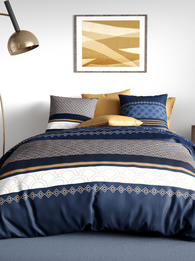 Completo letto stampato - 2 persone Blu - Kiabi