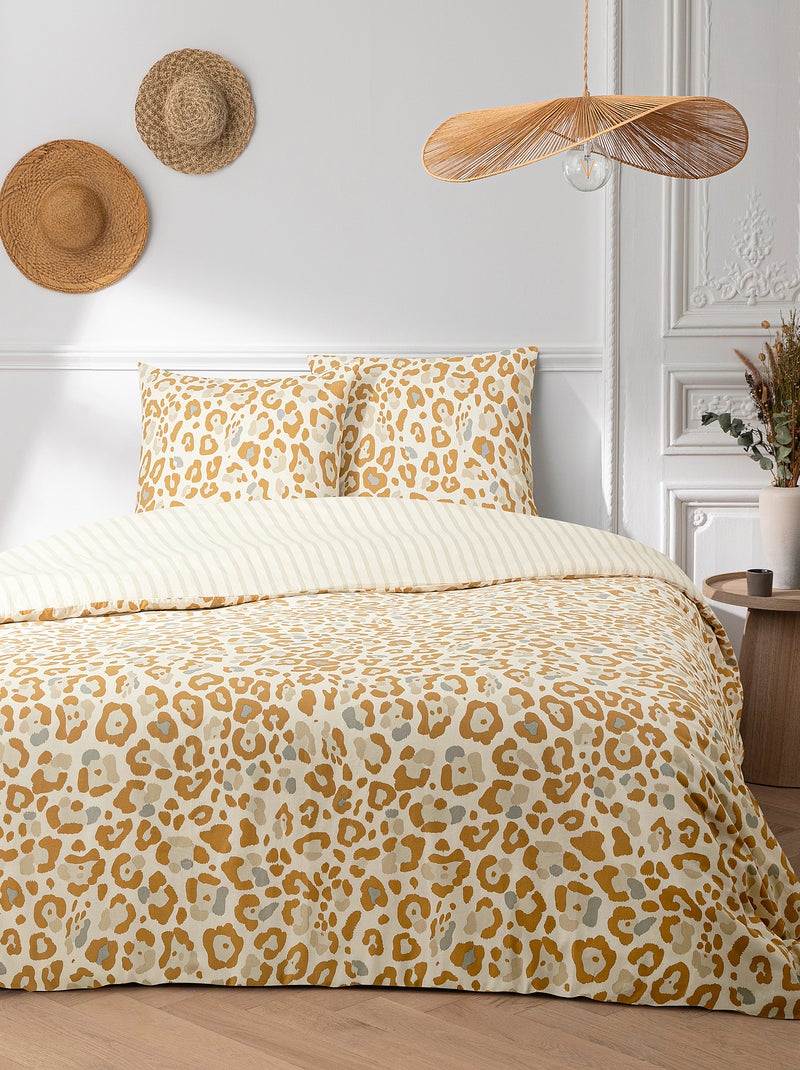Completo letto stampato - 2 piazze BEIGE - Kiabi