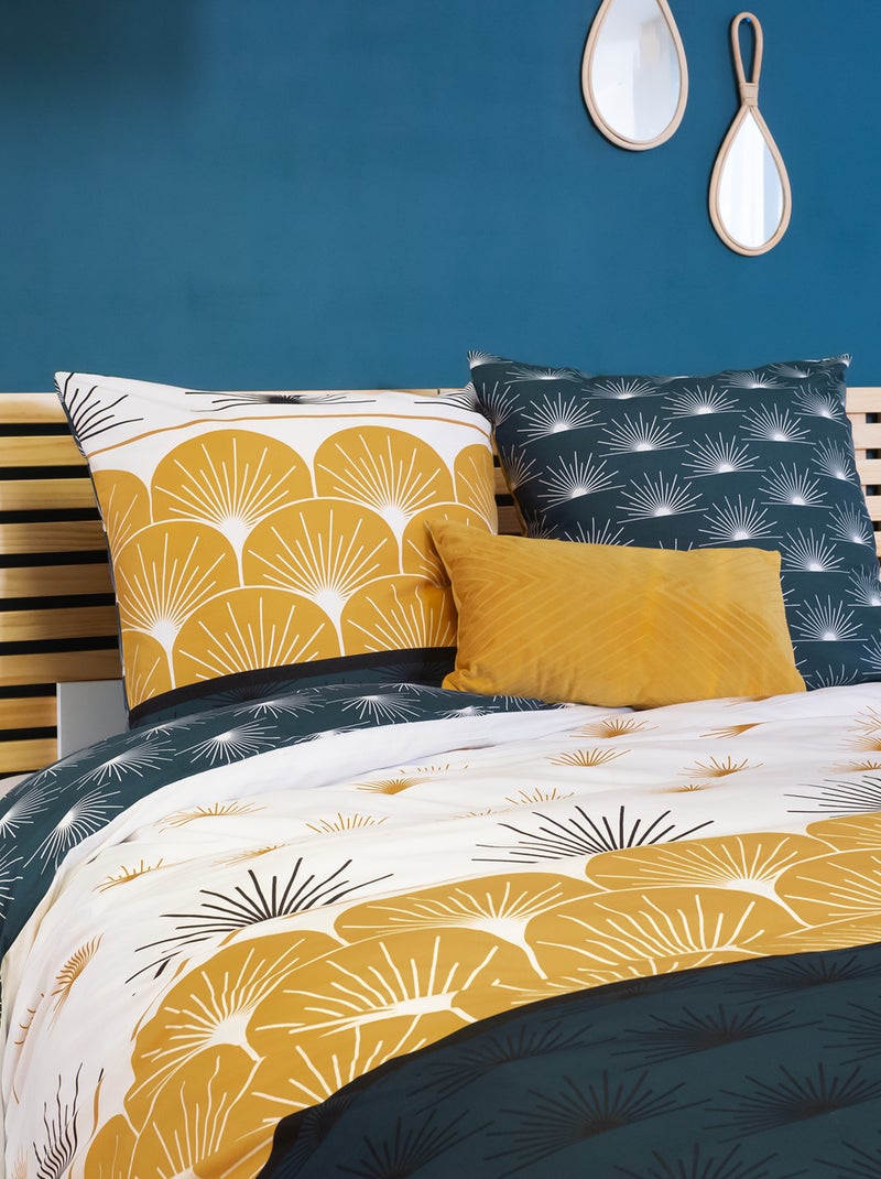 Completo letto stampato - 2 piazze blu - Kiabi