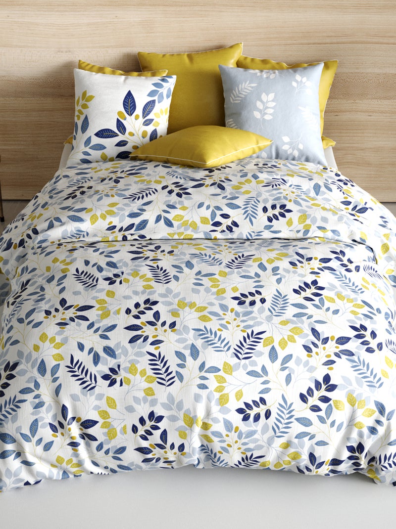 Completo letto stampato - 2 piazze blu/giallo - Kiabi