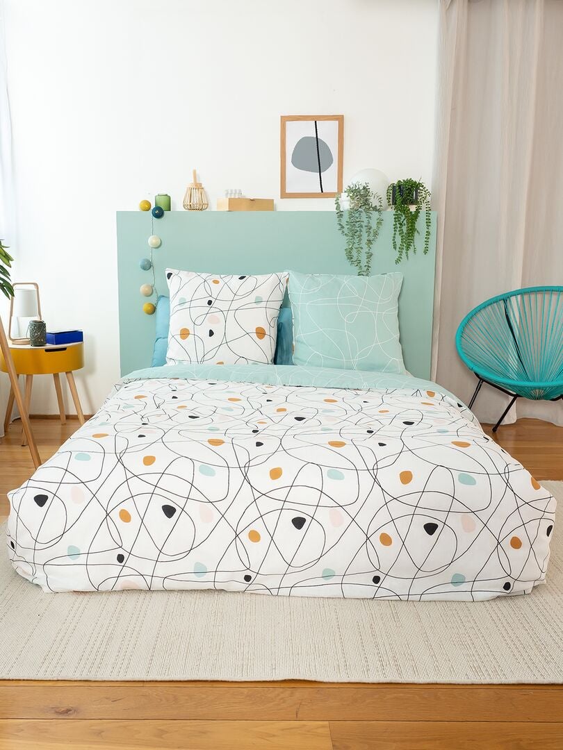 Completo letto stampato - 2 piazze multicolore - Kiabi