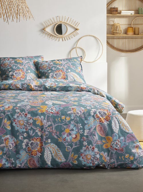 Completo letto stampato a fiori - 2 persone - Kiabi