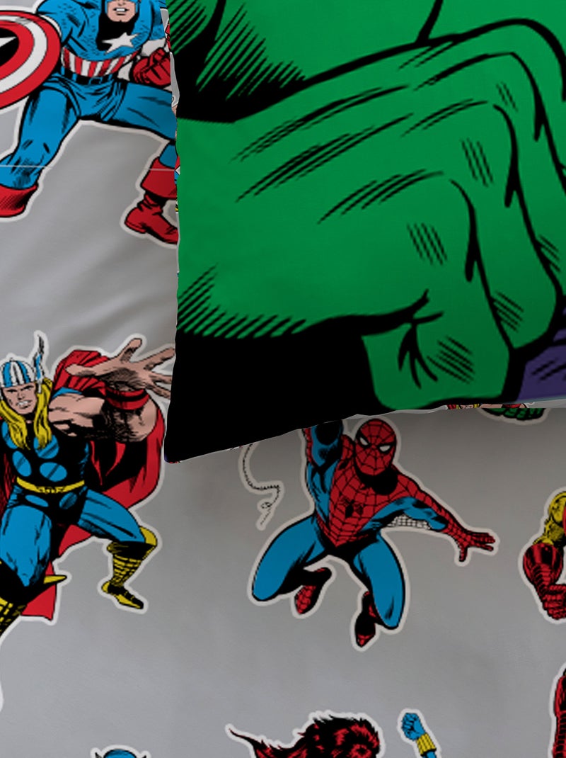 Completo letto stampato 'Avengers' - 1 persona Bianco - Kiabi