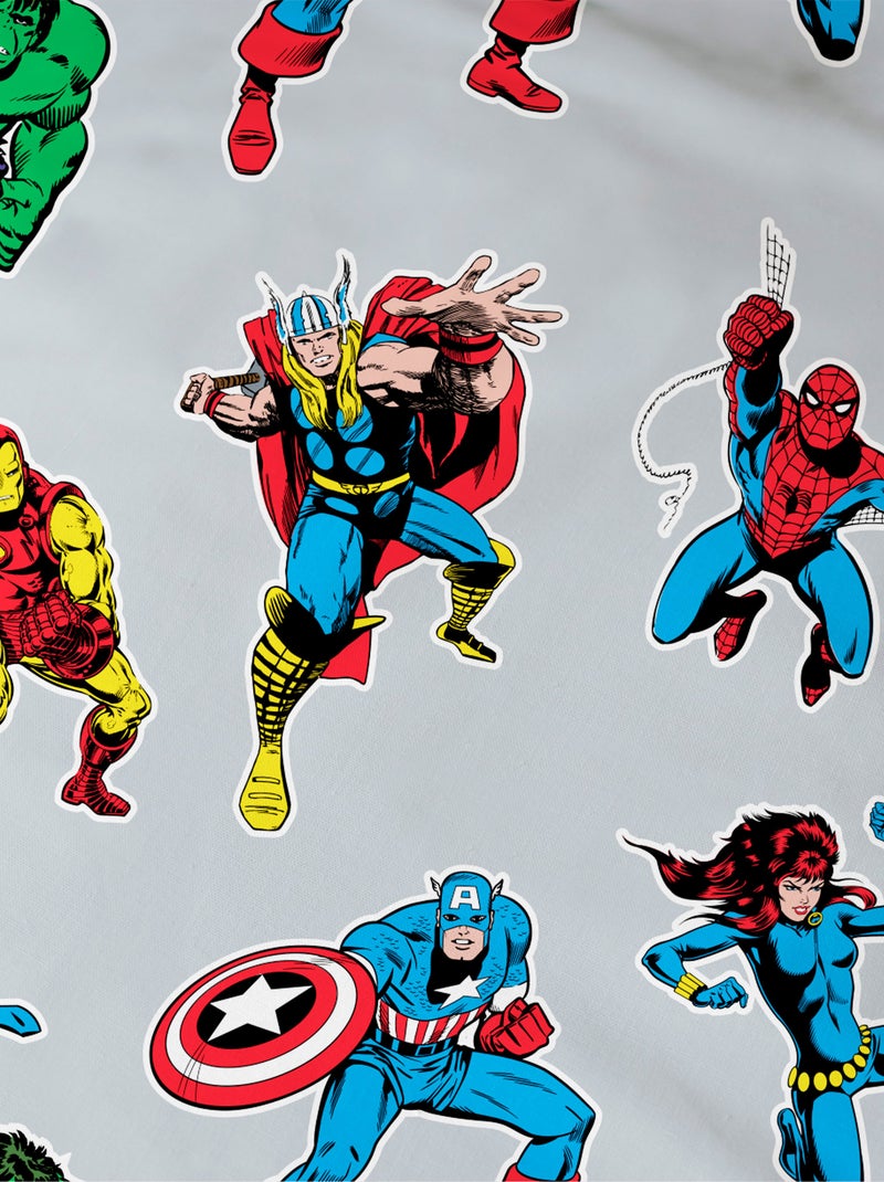 Completo letto stampato 'Avengers' - 1 persona Bianco - Kiabi