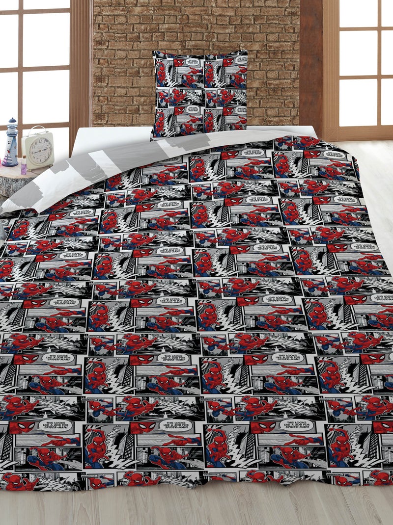 Completo letto stampato con copripiumino + 1 federa - 1 persona Nero - Kiabi