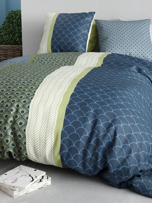 Completo letto stampato con copripiumino + 2 federe - 2 persone - Kiabi