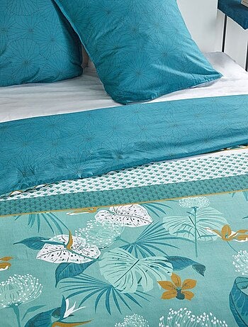 Completo letto stampato con foglie - 2 persone
