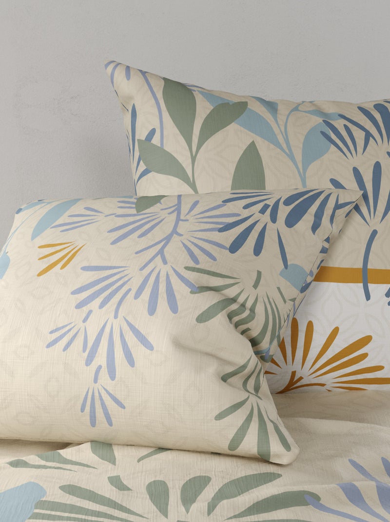 Completo letto stampato copripiumino + 2 federe - 2 persone Bianco - Kiabi