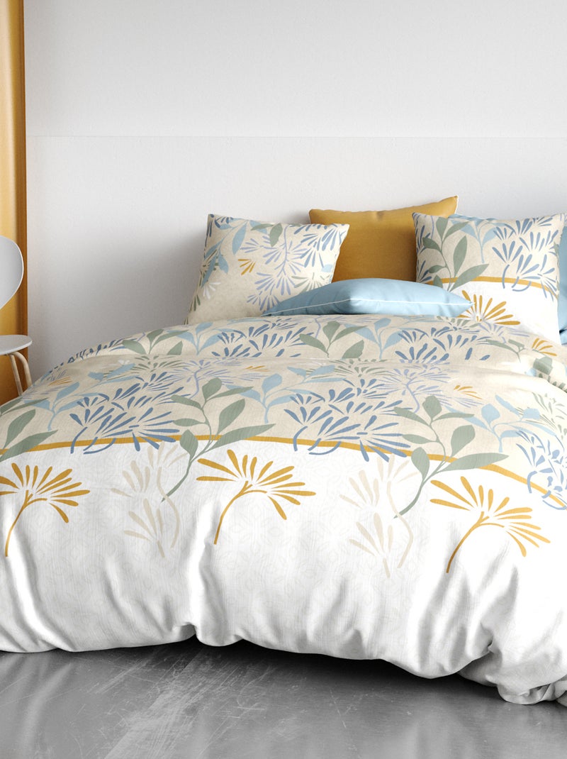 Completo letto stampato copripiumino + 2 federe - 2 persone Bianco - Kiabi