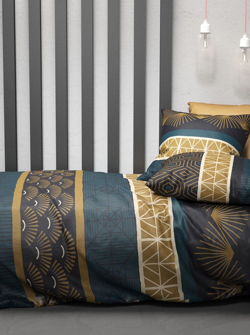 Completo letto stampato copripiumino + 2 federe - 2 persone Bianco - Kiabi