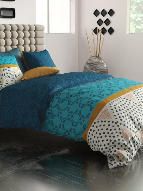 Completo letto stampato copripiumino + 2 federe - 2 persone - Kiabi