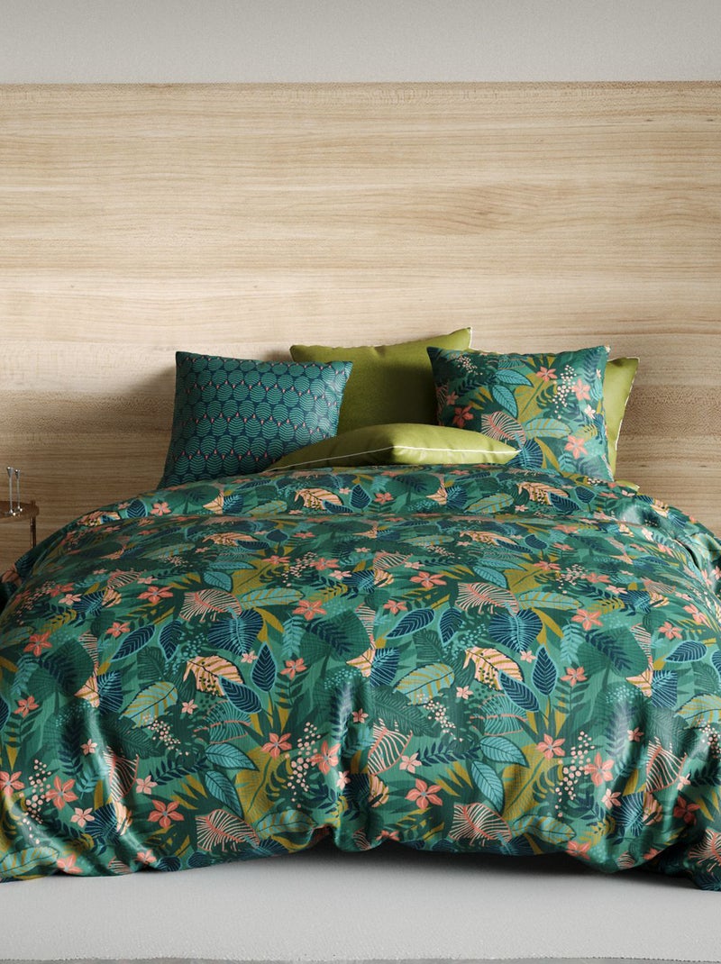 Completo letto stampato copripiumino + 2 federe - 2 persone Verde - Kiabi