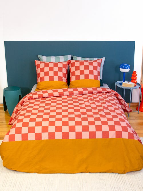 Completo letto stampato Damier - Kiabi