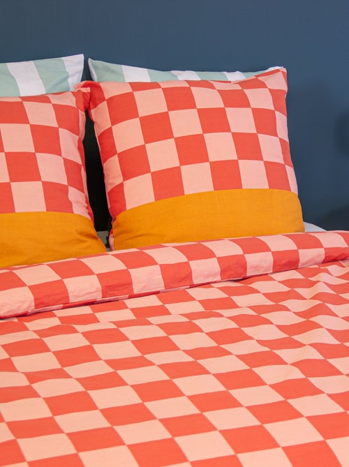 Completo letto stampato Damier - Kiabi