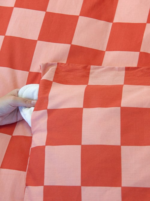 Completo letto stampato Damier - Kiabi