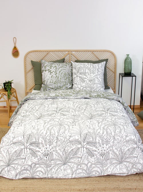 Completo letto stampato fiori - 2 persone - Kiabi