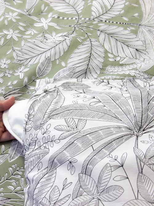 Completo letto stampato fiori - 2 persone - Kiabi