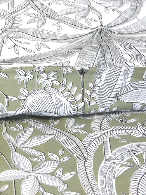 Completo letto stampato fiori - 2 persone - Kiabi