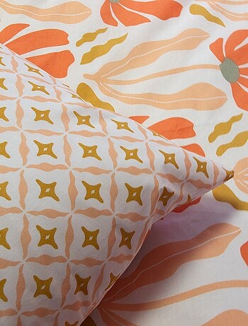 Completo letto stampato fiori reversibile - 2 persone