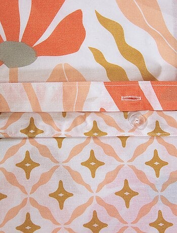 Completo letto stampato fiori reversibile - 2 persone