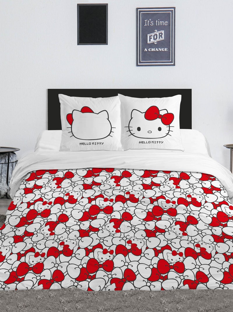 Completo letto stampato 'Hello Kitty' - 2 persone Bianco - Kiabi