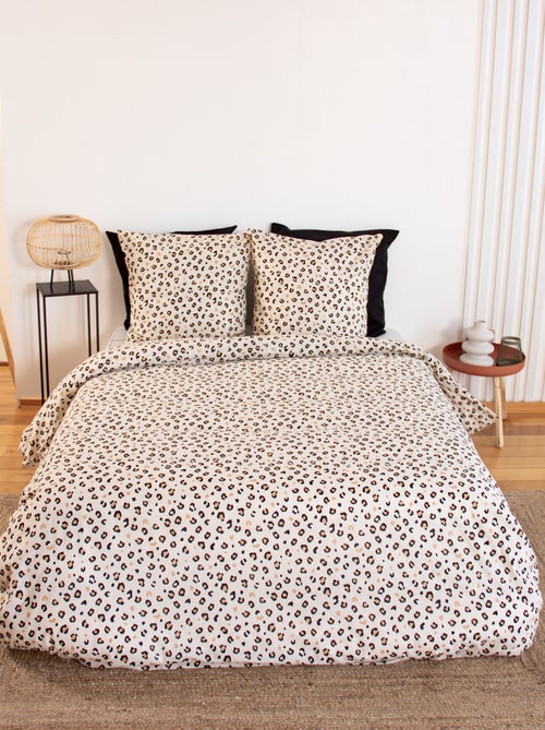Completo letto stampato leopardato - 2 persone - Kiabi