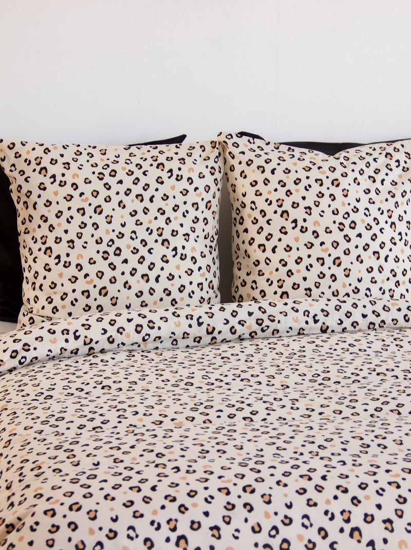 Completo letto stampato leopardato - 2 persone Beige - Kiabi