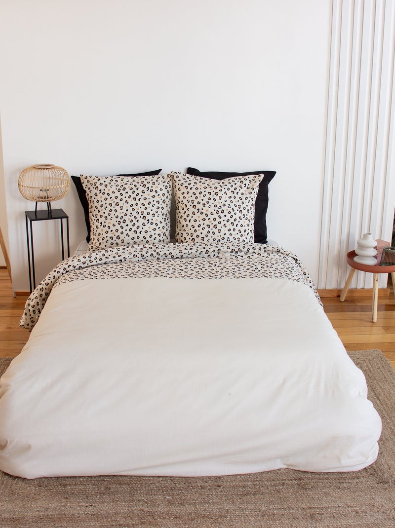 Completo letto stampato leopardato - 2 persone Beige - Kiabi