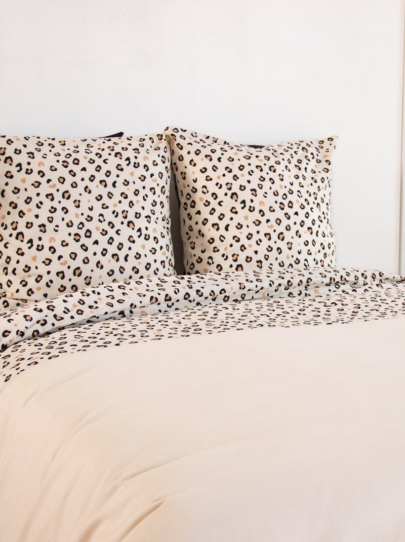 Completo letto stampato leopardato - 2 persone Beige - Kiabi