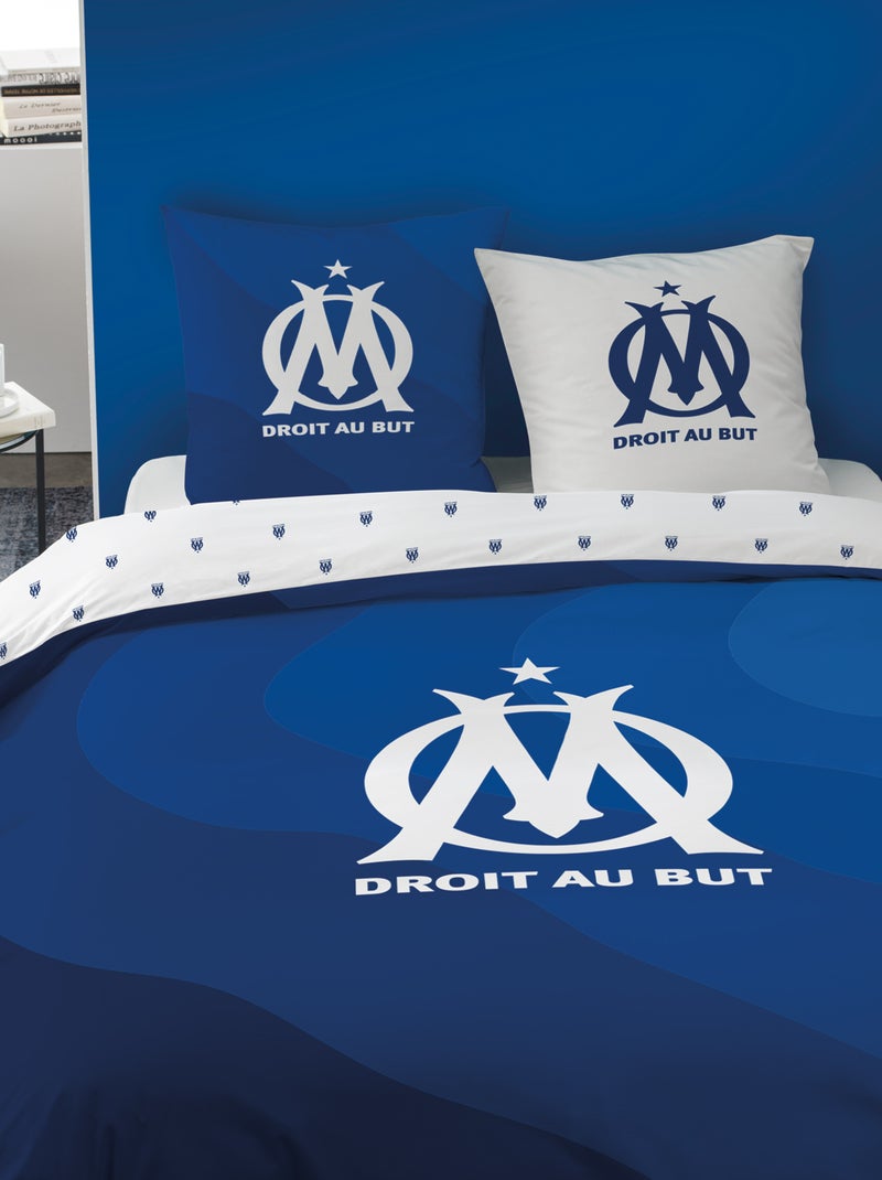 Completo letto stampato 'Olympique de Marseille' - 2 persone Blu - Kiabi