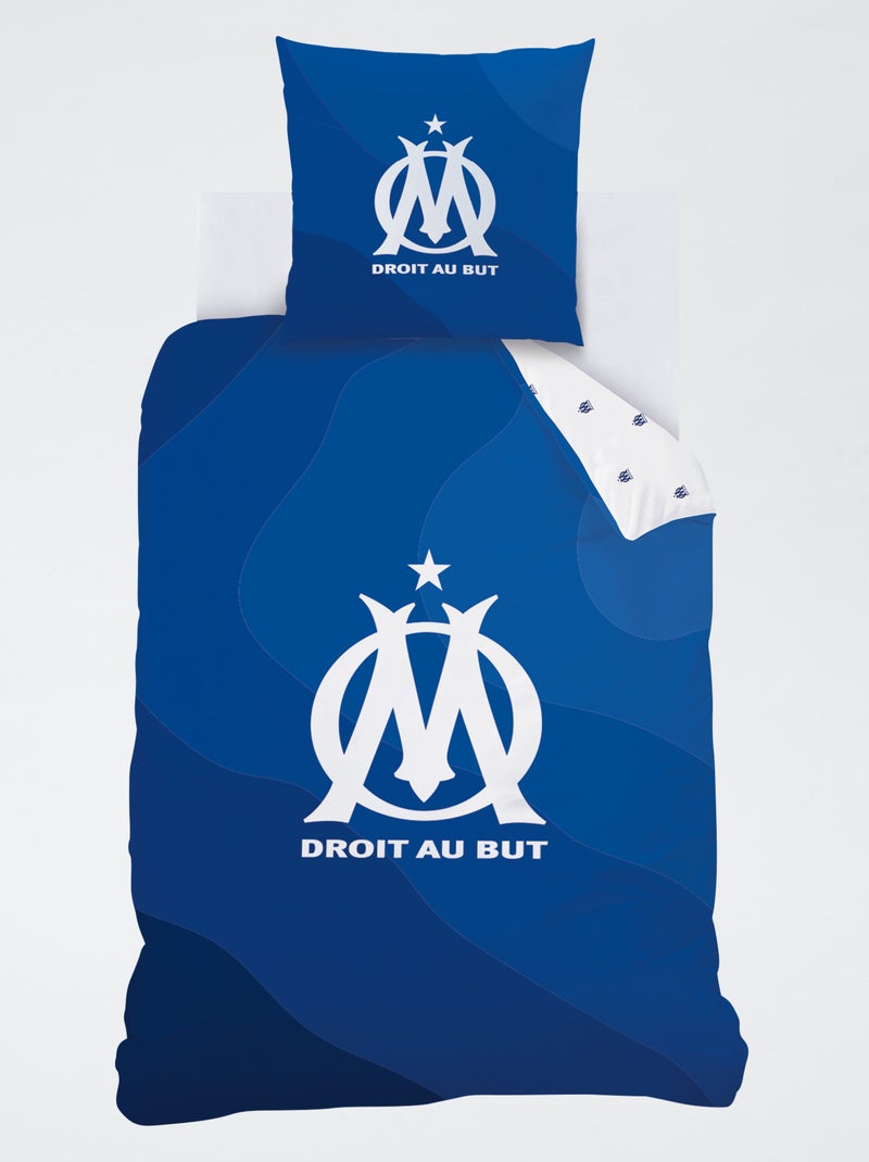 Completo letto stampato 'Olympique de Marseille' - 2 persone Blu - Kiabi