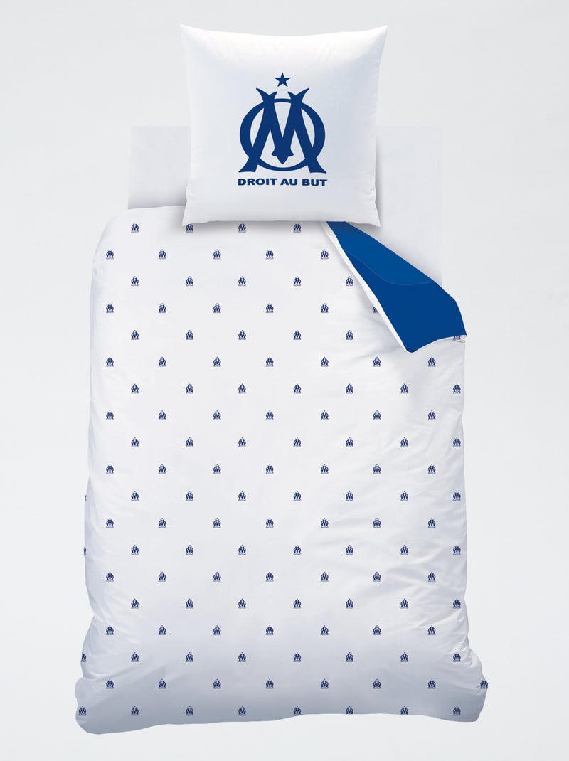 Completo letto stampato 'Olympique de Marseille' - 2 persone Blu - Kiabi