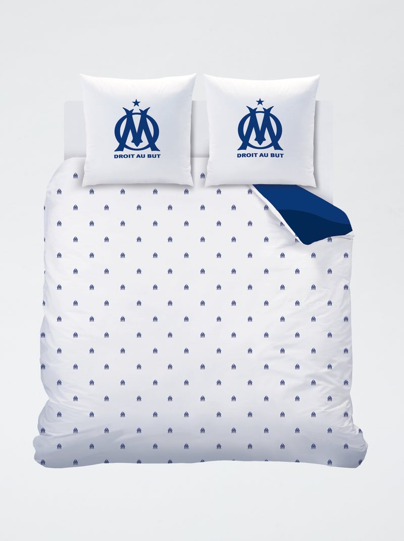 Completo letto stampato 'Olympique de Marseille' - 2 persone Blu - Kiabi