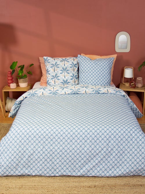 Completo letto stampato palme reversibile - 2 persone - Kiabi